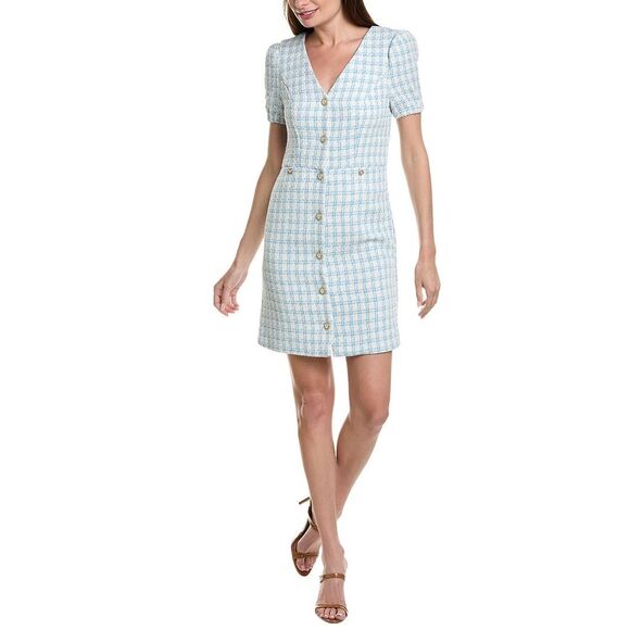 NANETTE NANETTE LEPORE Naya Plaid Mini Dress size 14 - Picture 1 of 10